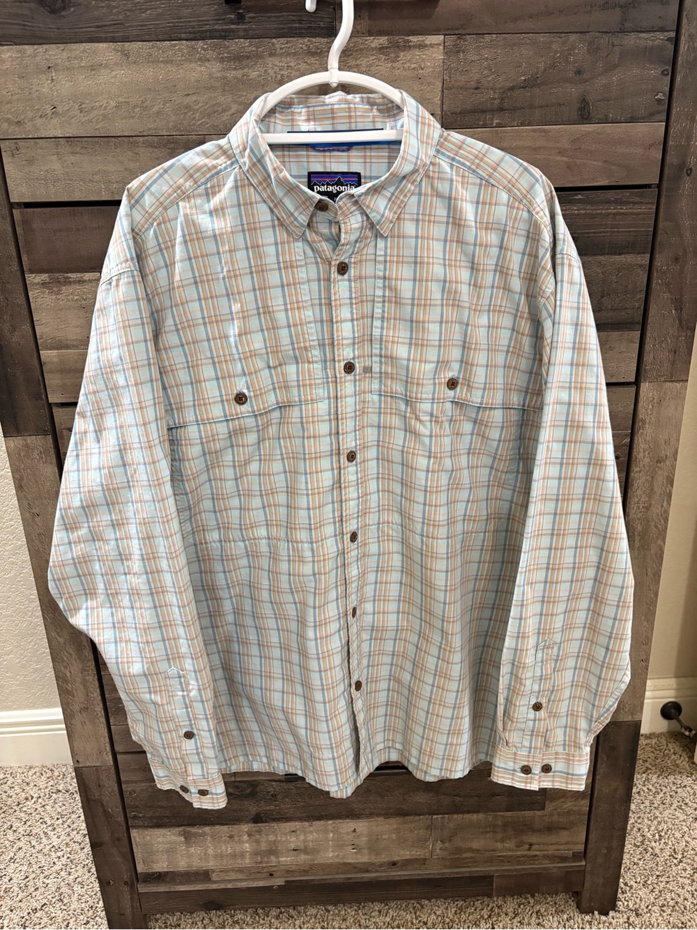 Patagonia Island Hopper Long Sleeve Plaid Shirt Men’s XL
